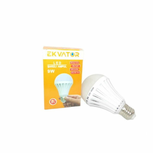 Ekvator Şarjlı 9W Led Ampul - Görsel 2