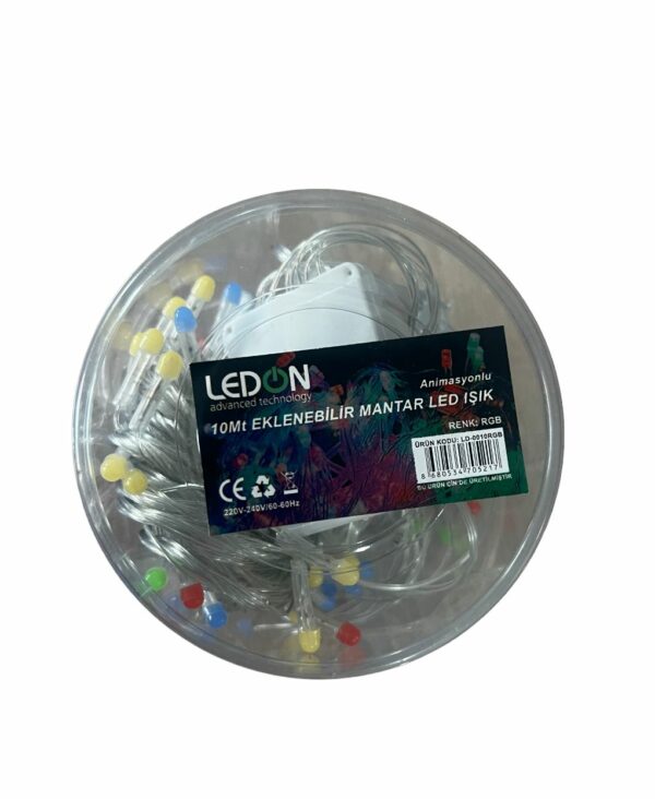 LEDON Animasyonlu Mantar Led Işık (RGB)10 metre