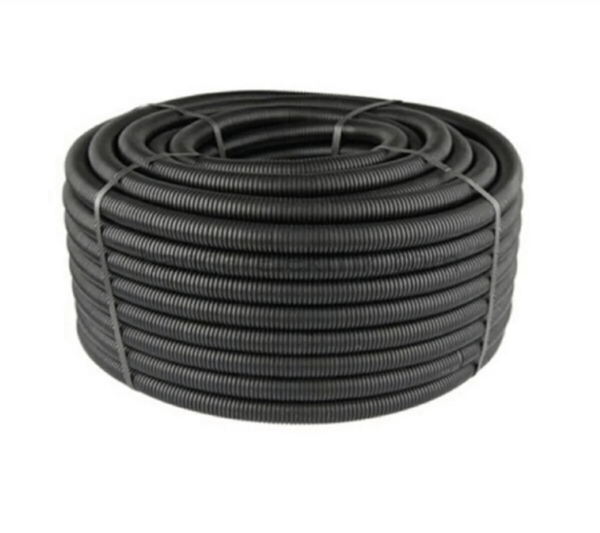 Mutlusan 40'lık Plastik Spiral Boru Siyah (25 metre)