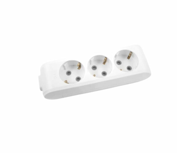 Viko Multi-Let 3'lü Topraklı Klemensli Grup Priz(Çocuk Korumalı)